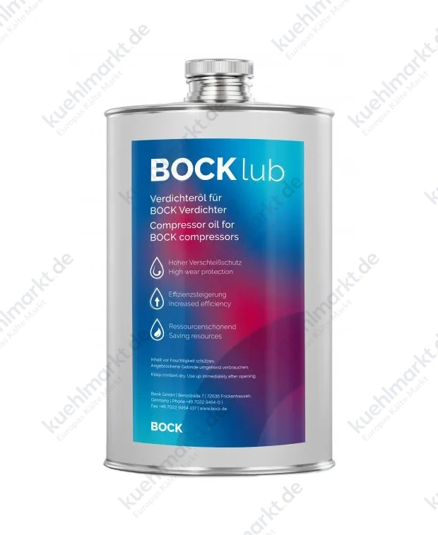 Bock Kältemaschinenöl ÖL BOCKlub E55 /10 LTR.GEBINDE 02522