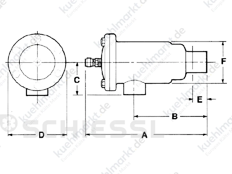 Alco Saugleitungsfilter-Trocknergehäuse BTAS-525 3-1/8'' Löt 015362