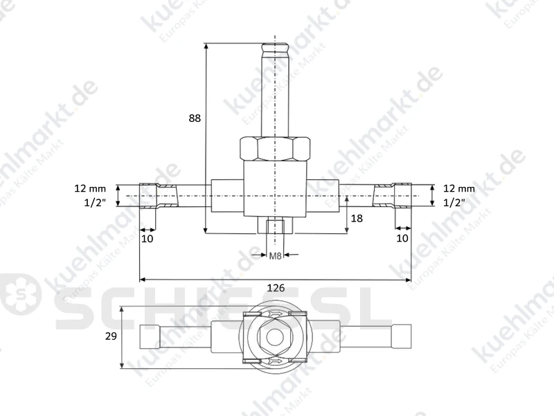 Alco Magnetventil o.Spule 200RC 4T4-VLC 1/2'' R744 130bar
