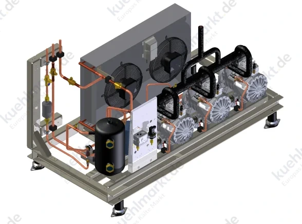 Euro-Line Verbundsatz o.Klemmkasten EV3DO-H101CS R134a m.Verflüssiger
