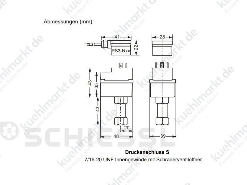 Alco Druckwächter CO2 72/67bar CS3-WQS 814015