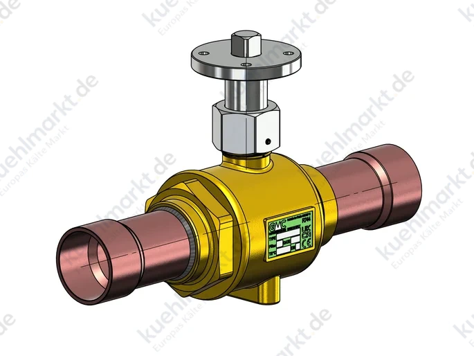 ABR Kugelabsperrventil Motorbetr. 130bar BV3K-M 3/8''Löt Adapter AMBV1 mont.