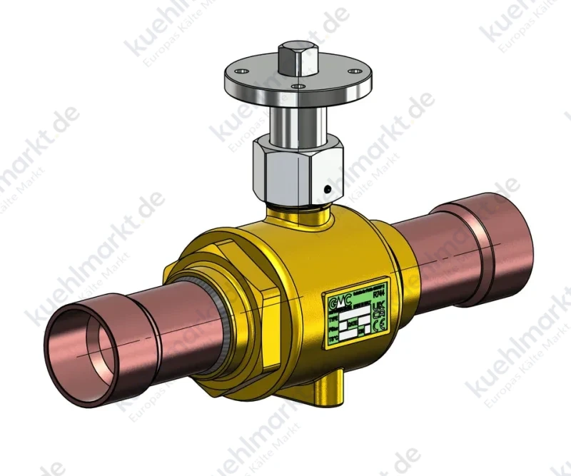 ABR Kugelabsperrventil Motorbetr. 130bar BV5K-M 5/8''Löt Adapter AMBV1 mont.