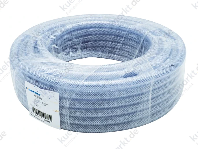 Sauermann PVC-Schlauch verstärkt ACC00915 Rolle 25m Innendurchm. 10mm