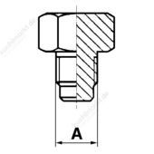 Anschlusskapillare m.Ventildrücker K-30S 3000mm m.2 KM 7/16'' UNF