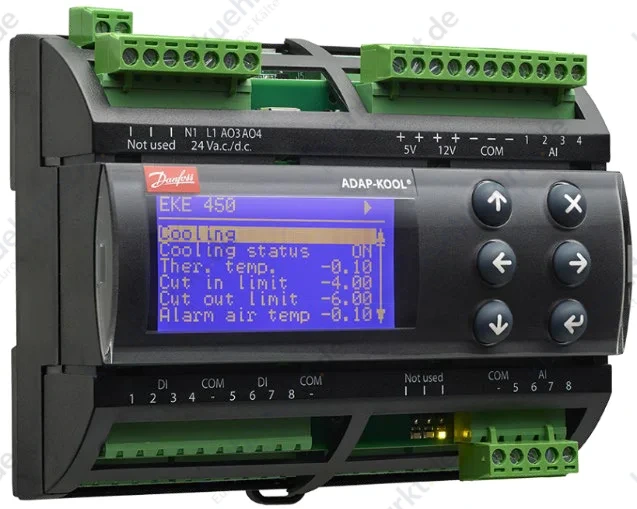 Danfoss Verdampfer/Kühlstellenregler EKE 450, mit MMI NeoCharge Regler 230V