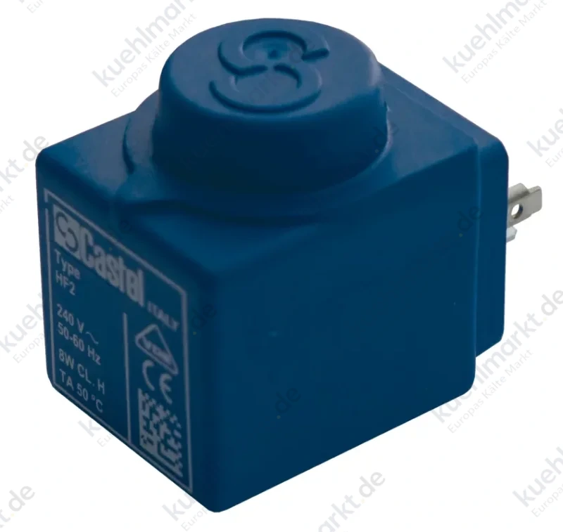 Castel Magnetventilspule o.Stecker HF-2 9300/RA8 8W 380V/AC 50/60Hz