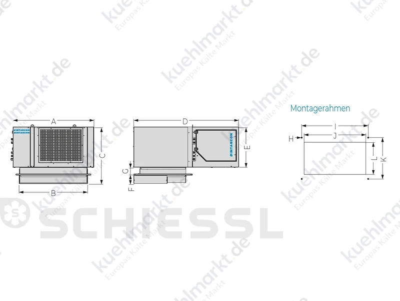 Intarcon Intartop Pro Monoblock Decke MCR-NPD-2 026A WL Glykolkreisl.gek.230V