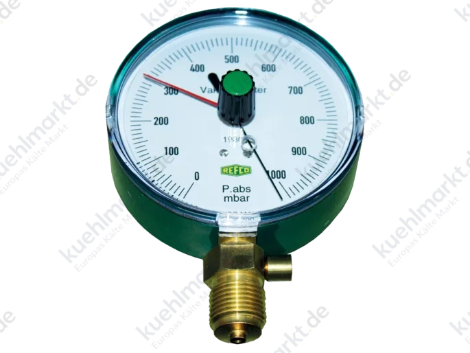 Refco Vakuummeter 19801 100mm mit Sicherheitsventil