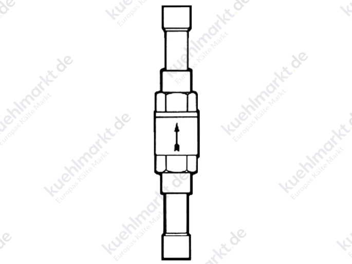 Castel Rückschlagventil 3132/M10 10mm Löt