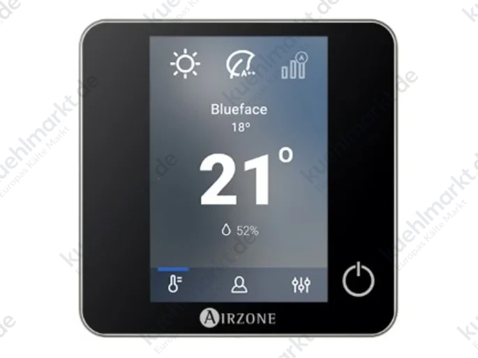 AIRZONE Aquazone Kabel-Thermostat Airzone Blueface Zero schwarz 32Z (DI6)