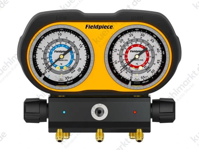 Fieldpiece analoge 3-Wege Monteurhilfe A2L (R410A/R454B/R32/R22)