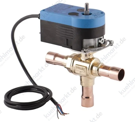 Castel 3-W-Motorkugelventil R744 120bar 6697EM/7A2 24V 7/8''+22mm Löt