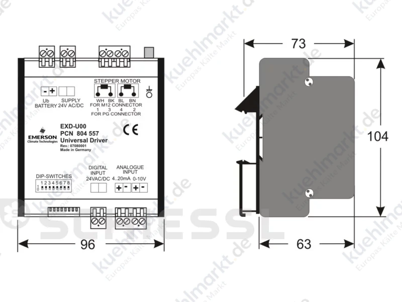 Alco Universal Ventil Treiber Kit EXD-U02 Kit
