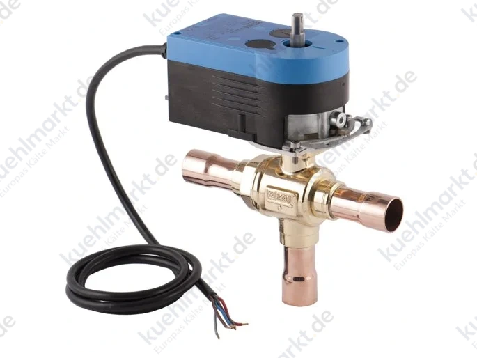 Castel 3-W-Motorkugelventil R744 120bar 6697EM/9A2 24V 1-1/8'' Löt