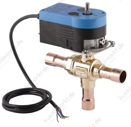 Castel 3-W-Motorkugelventil R744 120bar 6697EM/9A2 24V 1-1/8'' Löt