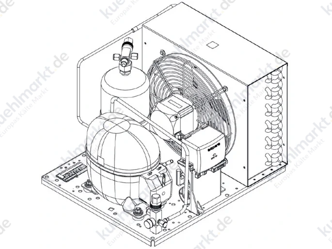 Embraco Verflüssigungssatz R290 UNEU6217U 230V