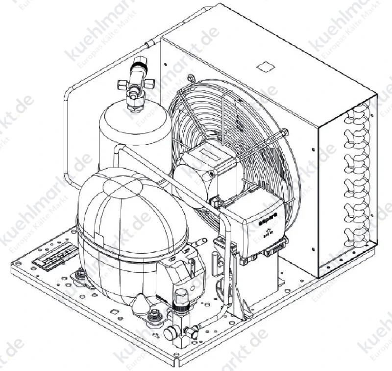 Embraco Verflüssigungssatz R290 UNEU6217U 230V