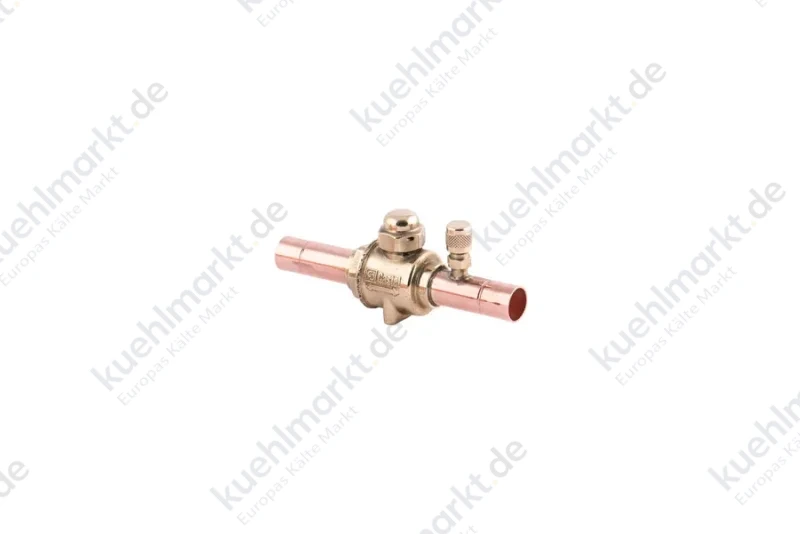 Castel Kugelabsperrventil 50bar 6570N/M18A 18mm Löt M.Schrader