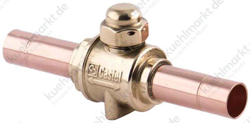 Castel Kugelabsperrventil R744 120bar 6577E/11 1-3/8''+35mm Löt o.Schrader