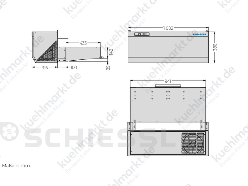 Intarcon Intarblock Tür-Ausführung MCP-ND-1012A luftgekühlt NK