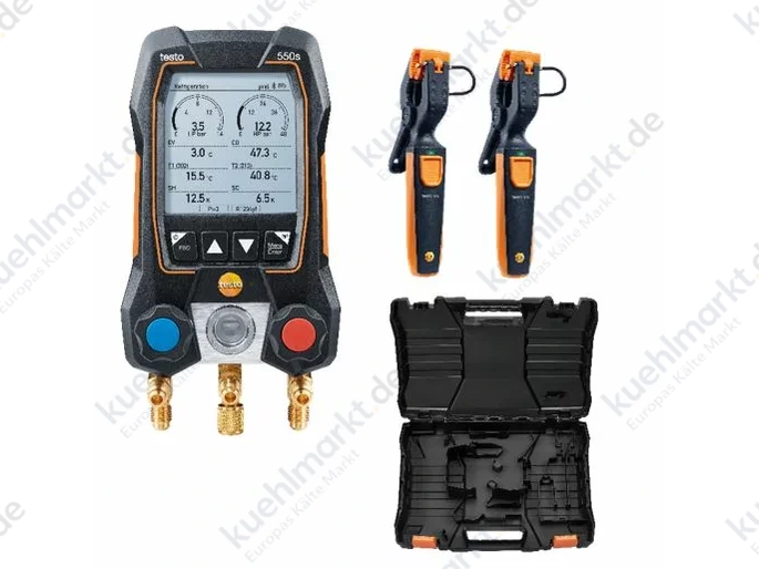 Testo digitale 2 Wege Monteurhilfe 550s Smart Set im Koffer App steuerbar