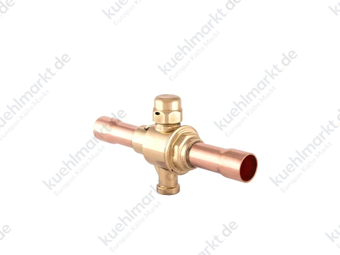 Castel Kugelabsperrventil R744 130bar 1 1/8'' Löt, mit Bypass