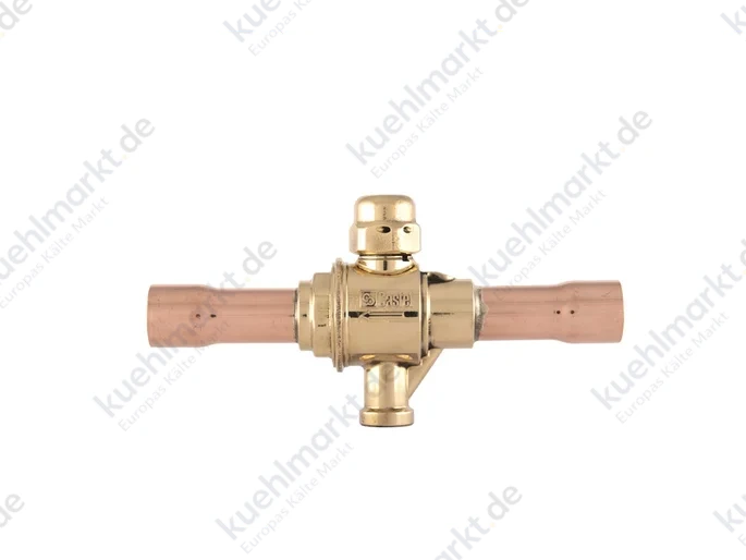 Castel Kugelabsperrventil R744 130bar 3/8'' Löt, mit Bypass