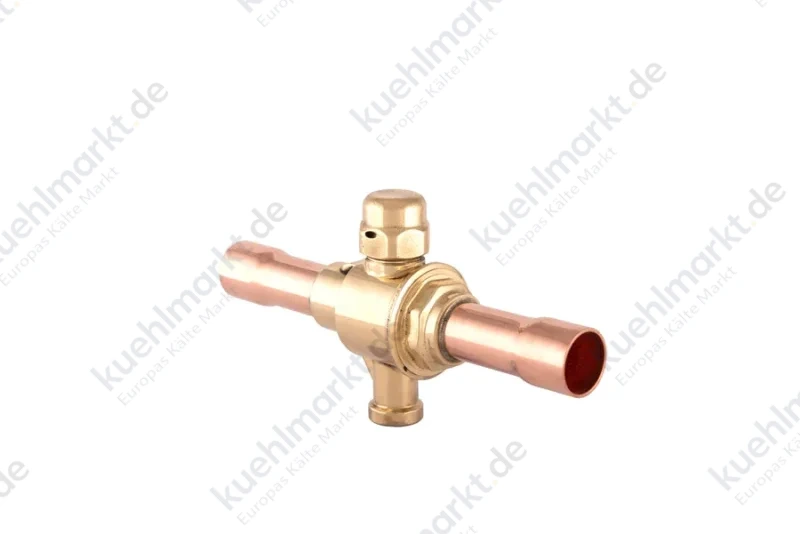 Castel Kugelabsperrventil R744 130bar 3/8'' Löt, mit Bypass
