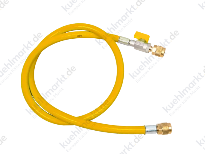 Refco Füllschlauch 60bar CA-CL-72 Y 1800mm gelb m.Kugelventil