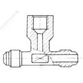Schraderventil Aufschraubstutzen A-31614 7/16''UNFx7/16''UNF i/a VUR3-44