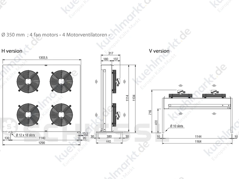 ECO Axiallüfterverflüssiger TKE 354A3 230V/1/50Hz