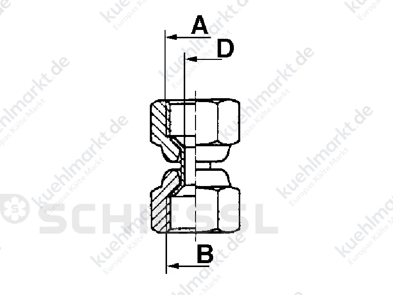 Doppelmutter DM 7/16''UNF
