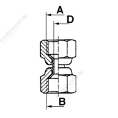 Einschraubstutzen konisch EK 3/4''UNFx1/2''NPT