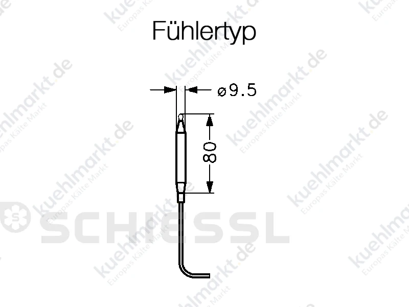 Danfoss Kapillarrohrthermostat RT7 -25/+15C 017-5053