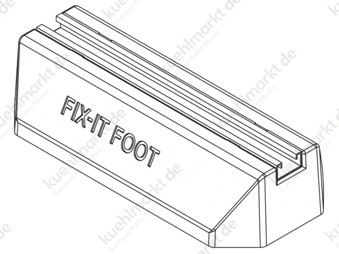 Dämpfungssockel Big Foot Set komplett Fix-it Foot 600 (600x180x95mm)