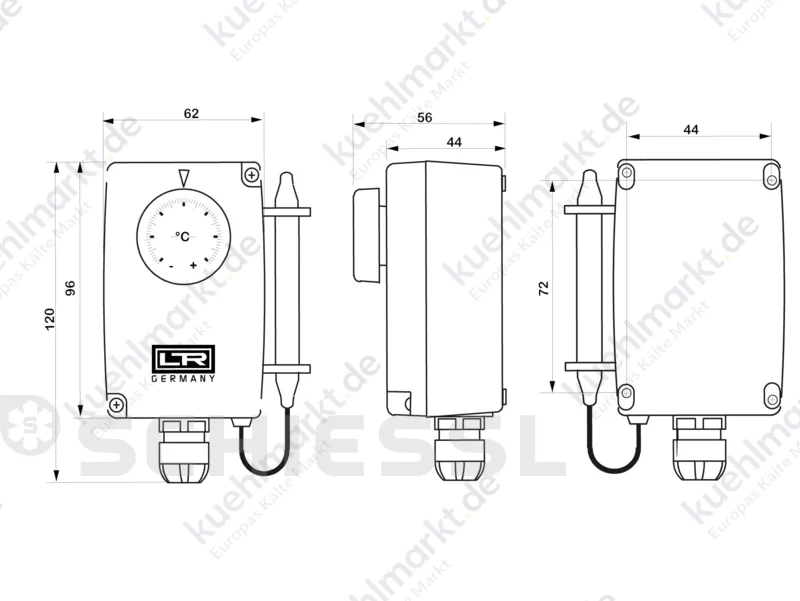 Leitenberger Thermostat RTS-01 -35/+35C mit Raumfühler