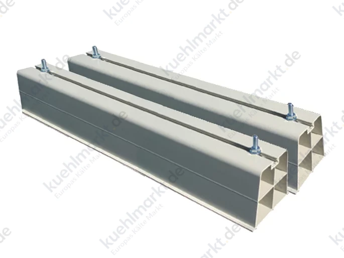 Tecnosystemi Bodenkonsolensatz 1000mm Base 1000 elfenbein mit 4 Schrauben