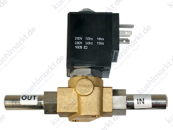 ESK Magnetventil CO2 MV-11W-1-CDH-P 6mm Löt 150bar