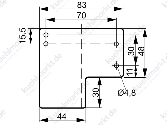 Alco Isolierstoffkonsole Raumthermostat 803777