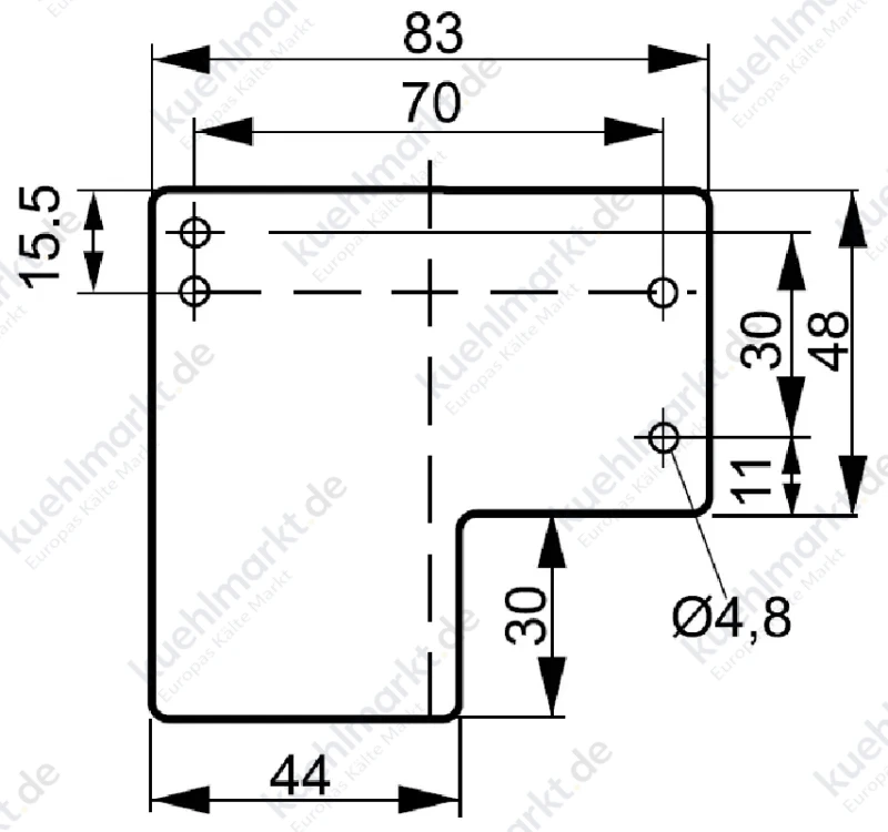 Alco Isolierstoffkonsole Raumthermostat 803777