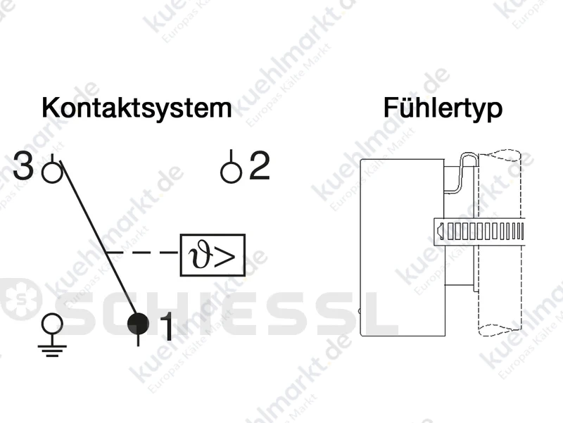 Penn Stabthermostat A19DAC-9001 +40/+120C