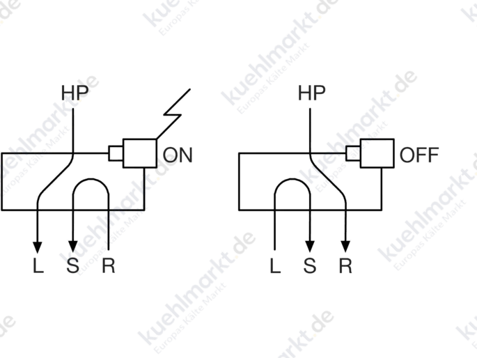 Ranco Umkehrventil 4-Wege V2-408060200 o.Spule