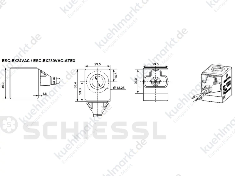 Alco Magnetventil Spule A3 ESCEX24VAC