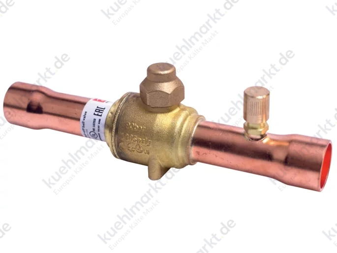 Danfoss Kugelabsperrventil 45bar GBC6s 6mm Löt m.Schrader 009L7060
