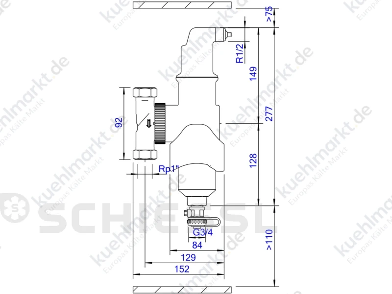 Spirotech Luft- und Schlammabscheider SpiroCombi MB3 - 1'' IG