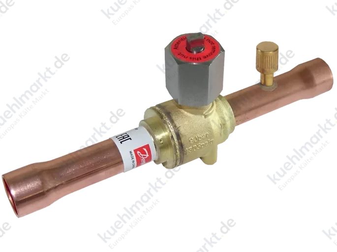 Danfoss Kugelabsperrventil CO2 90bar GBC18s H 3/4''Löt m.Schrader 009G7588