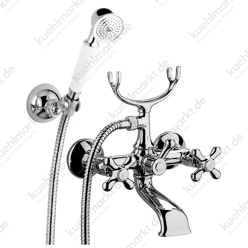 Paffoni Iris Badewannenarmatur mit Handbrause verchromt IRV023CR