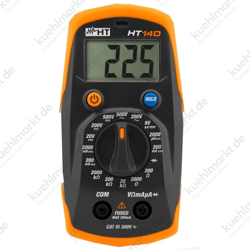 HT Italia digitales Kompakt-Taschenmultimeter HT14D