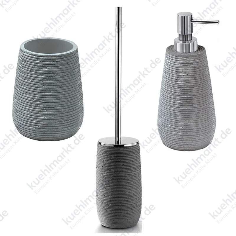 Gedy Gemini Bad-Accessoire-Set grau GM33-80-98